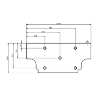 Poly Slimline Water Tank 42 Litre  Vertical Mount 