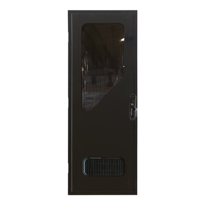 Door DC 1750x622 Radius Top Left Hand Hinge Black