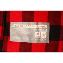 Wildtrak Kalgan Hooded Jumbo Sleeping Bag 230 X 90Cm -2 To -7C