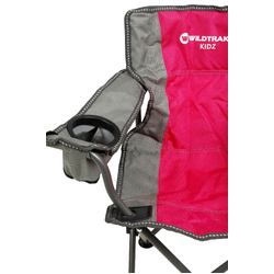 Wildtrak Kidz Camp Chair Pink 100Kg Wr 67X60X38Cm