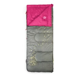 Coleman Sleeping Bag Kids FyreFly Illumi-bug (Pink) (+7°C Rating)