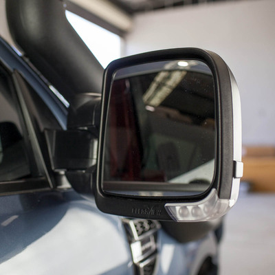 Clearview Towing Mirrors [Compact, Pair, Heat, BSM, Multi-Signal, Electric, Chrome] - Holden TrailBlazer