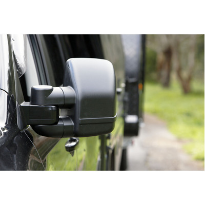 Clearview Towing Mirrors [Next Gen, Pair, Manual, Black] For Toyota LandCruiser 100 Series