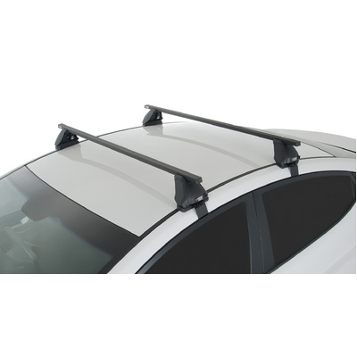 Rhino Rack Euro 2500 Black 2 Bar Roof Rack For Hyundai Elantra 4Dr Sedan 06/11 To 01/16