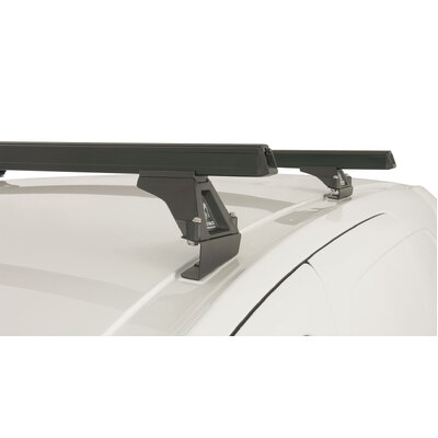 Rhino Rack Heavy Duty Rltf Black 2 Bar Roof Rack For Citroen Berlingo Ii 4Dr Van 09 To 18