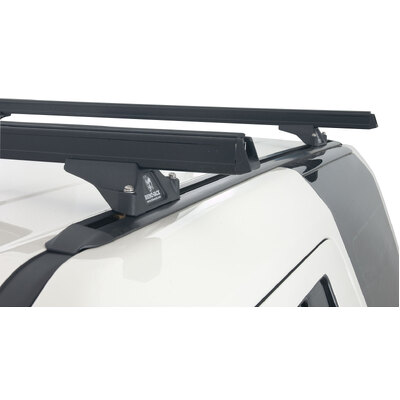 Rhino Rack Heavy Duty Rltp Trackmount Black 2 Bar Roof Rack For Land Rover Discovery 3 & 4, 5Dr 4Wd 04/05 To 06/17