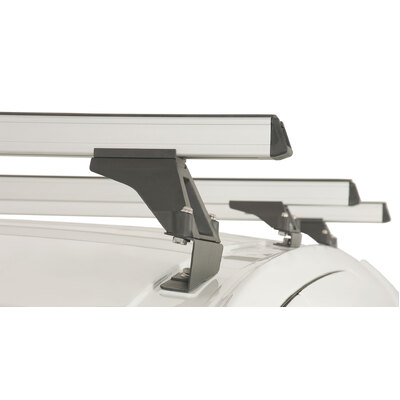 Rhino Rack Heavy Duty Rltf Silver 3 Bar Roof Rack For Citroen Berlingo Ii 4Dr Van 09 To 18