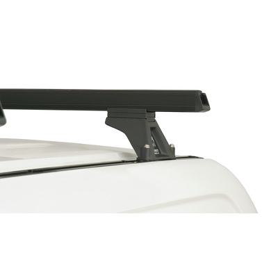 Rhino Rack Heavy Duty Rltf Trackmount Black 3 Bar Roof Rack For Hyundai Iload 2Dr Van 08 To 21