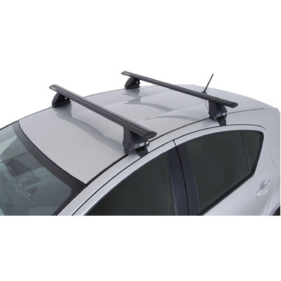 Rhino Rack Vortex 2500 Black 2 Bar Roof Rack For Toyota Prius C 5Dr Hatch 03/12 On