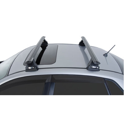 Rhino Rack Vortex 2500 Black 2 Bar Fmp Roof Rack For BMW 3 Series E92 2Dr Coupe 10/06 To 05/14