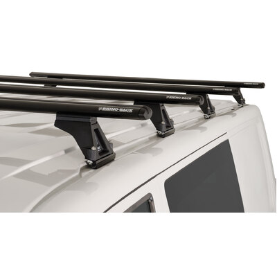 Rhino Rack Vortex Rltf Black 4 Bar Roof Rack For Volkswagen Transporter T6 2Dr Van Lwb (Standard Roof) 12/15 On