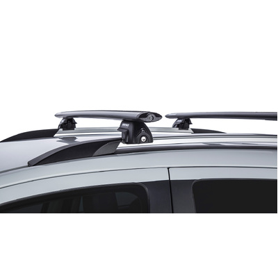 Rhino Rack Vortex Sx Black 2 Bar Roof Rack For Holden Trax Tj 4Dr Suv With Roof Rails 08/13 On