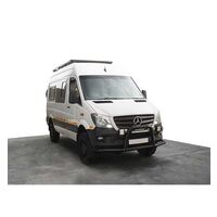 Front runner Mercedes-Benz Sprinter 144in/170in / L2/L3 / MWB/LWB Wheelbase w/OEM Tracks (2006-Current) Slimline II Roof Rack Kit / Tall