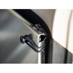 Rear Door Drop Down Table to suit Mitsubishi Pajero Gen 4 NS-NX [Natural Stainless]