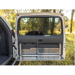 Rear Door Utensil Cage to suit Toyota Prado 120 / Lexus GX 470 [Natural Stainless]