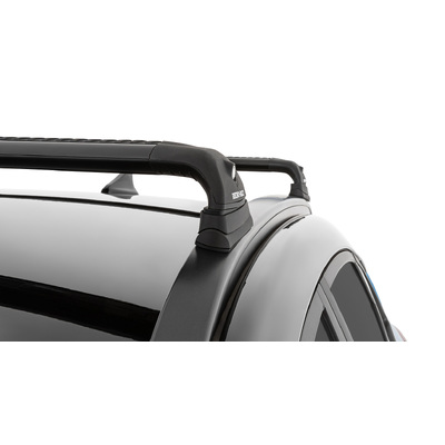 Rhino Rack Vortex Rvp Black 2 Bar Roof Rack For Hyundai Kona Gen1 5Dr Suv With Flush Rails 09/18 On