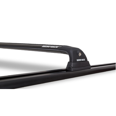 Rhino Rack Vortex Rvpt Black 2 Bar Roof Rack For Toyota Hilux Gen 8 4Dr Ute Double Cab 10/15 On