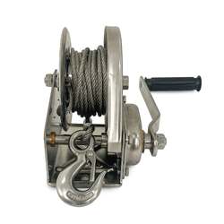 Sherpa Stainless steel hand winch 545kg/5m cable