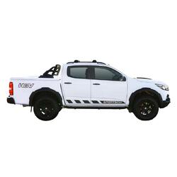 Yakima ThruBar 135cm Silver Pair (S17Y) To Suit HSV Colorado SportsCat 4dr Ute /2018-/On