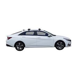 Yakima FlushBar 100 & 105cm Silver Pair (S26Y) To Suit Hyundai i30 4dr Sedan 10/2020-/On