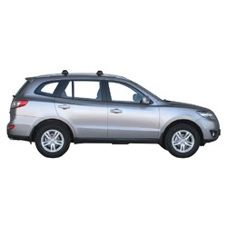 Yakima ThruBar 120cm Silver Pair (S16Y) To Suit Hyundai Santa Fe 5dr SUV /2009-/2012