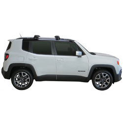 Yakima ThruBar 135cm Silver Pair (S17Y) To Suit Jeep Renegade 5dr SUV /2015-/On