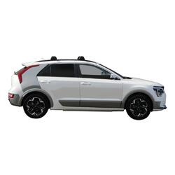 Yakima ThruBar 120cm Silver Pair (S16Y) To Suit Kia Niro 5dr SUV 08/2022-/On