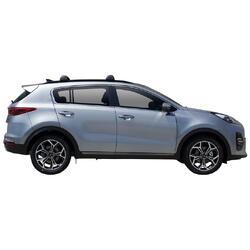 Yakima FlushBar 100 & 105cm Silver Pair (S26Y) To Suit Kia Sportage Glass Roof /2016-09/2021