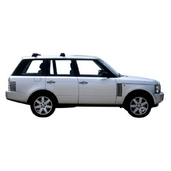 Yakima ThruBar 135cm Silver Pair (S17Y) To Suit Land Rover Range Rover 5dr SUV 08/2002-/2012