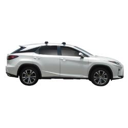 Yakima ThruBar 135cm Silver Pair (S17Y) To Suit Lexus RX 5dr SUV /2016-/2022