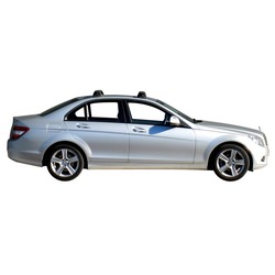 Yakima ThruBar 120cm Silver Pair (S16Y) To Suit Mercedes-Benz C-Class W204 07/2007-/2013