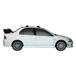 Yakima ThruBar 120cm Silver Pair (S16Y) To Suit Mitsubishi Lancer EVO VII 03/2001-01/2003