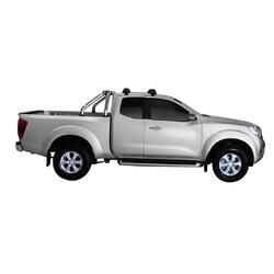 Yakima ThruBar 135cm Silver Pair (S17Y) To Suit Nissan Navara NP300 (D23) King Cab /2015-/On