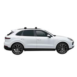 Yakima ThruBar 135cm Silver Pair (S17Y) To Suit Porsche Cayenne 5dr SUV /2019-/On