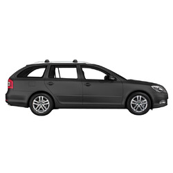 Yakima ThruBar 120cm Silver Pair (S16Y) To Suit Skoda Octavia 5dr Wagon /2009-/2013