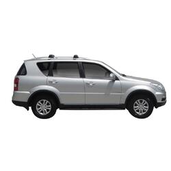 Yakima ThruBar 120cm Silver Pair (S16Y) To Suit SsangYong Rexton 5dr SUV /2012-/2017