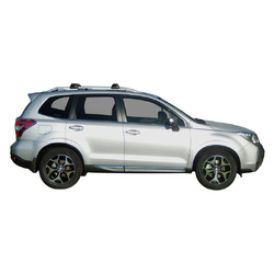 Yakima ThruBar 120cm Silver Pair (S16Y) To Suit Subaru Forester 5dr SUV /2015-09/2018