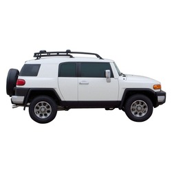 Yakima ThruBar 135cm Silver Pair (S17Y) To Suit Toyota FJ Cruiser 5dr SUV /2011-/2017