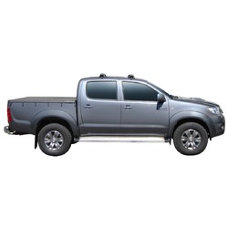 Yakima ThruBar 120cm Silver Pair (S16Y) To Suit Toyota HiLux Double Cab 09/2011-09/2015