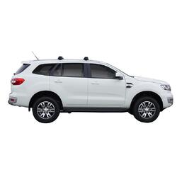 Yakima ThruBar 135cm Silver Pair (S17Y) To Suit Ford Everest 5dr SUV /2015-09/2022