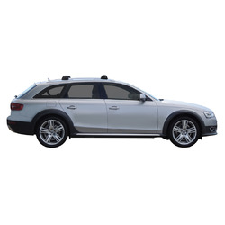 Yakima ThruBar 120cm Silver Pair (S16Y) To Suit Audi A4/S4/RS4 Allroad /2009-/2015