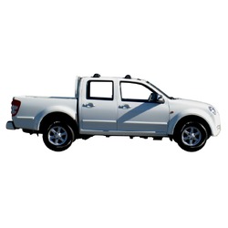 Yakima FlushBar 100cm Silver Pair (S6Y) To Suit Great Wall V200 Double Cab 07/2011-/2016