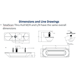 Lowrance TotalScan M/H 455/800 Through-Hull Transducer