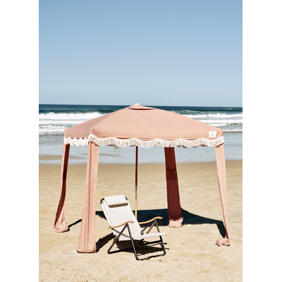 Oztrail Palm Club Beach High Back Chair - Almonta Beach Sand