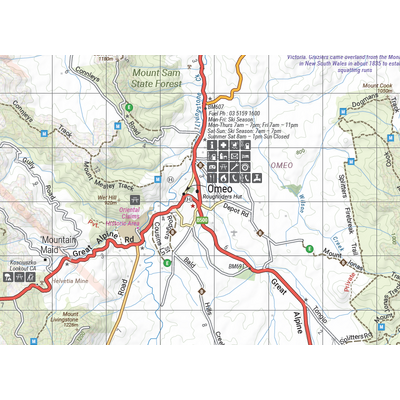 The Victorian High Country - North Eastern Map