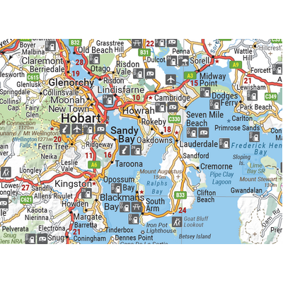 Tasmania Handy Map