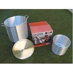 Wildtrak Aluminium Stockpot And Basket 42Qt