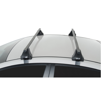 Rhino Rack Euro 2500 Black 2 Bar Roof Rack For Hyundai Elantra 4Dr Sedan 06/11 To 01/16