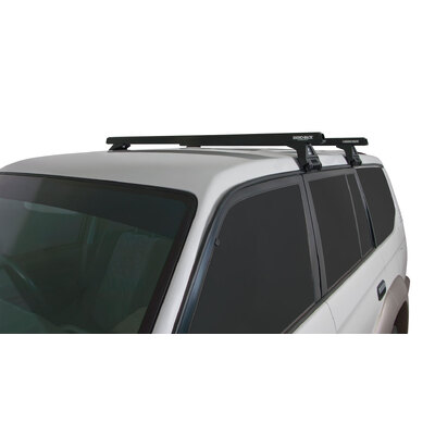 Rhino Rack Heavy Duty Rl110 Black 2 Bar Roof Rack For Mitsubishi L300 2Dr Van Swb 04/80 To 05/13