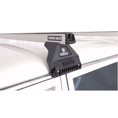 Rhino Rack Heavy Duty Rl110 Silver 2 Bar Roof Rack For Toyota Townace 2Dr Van 04/92 To 01/97